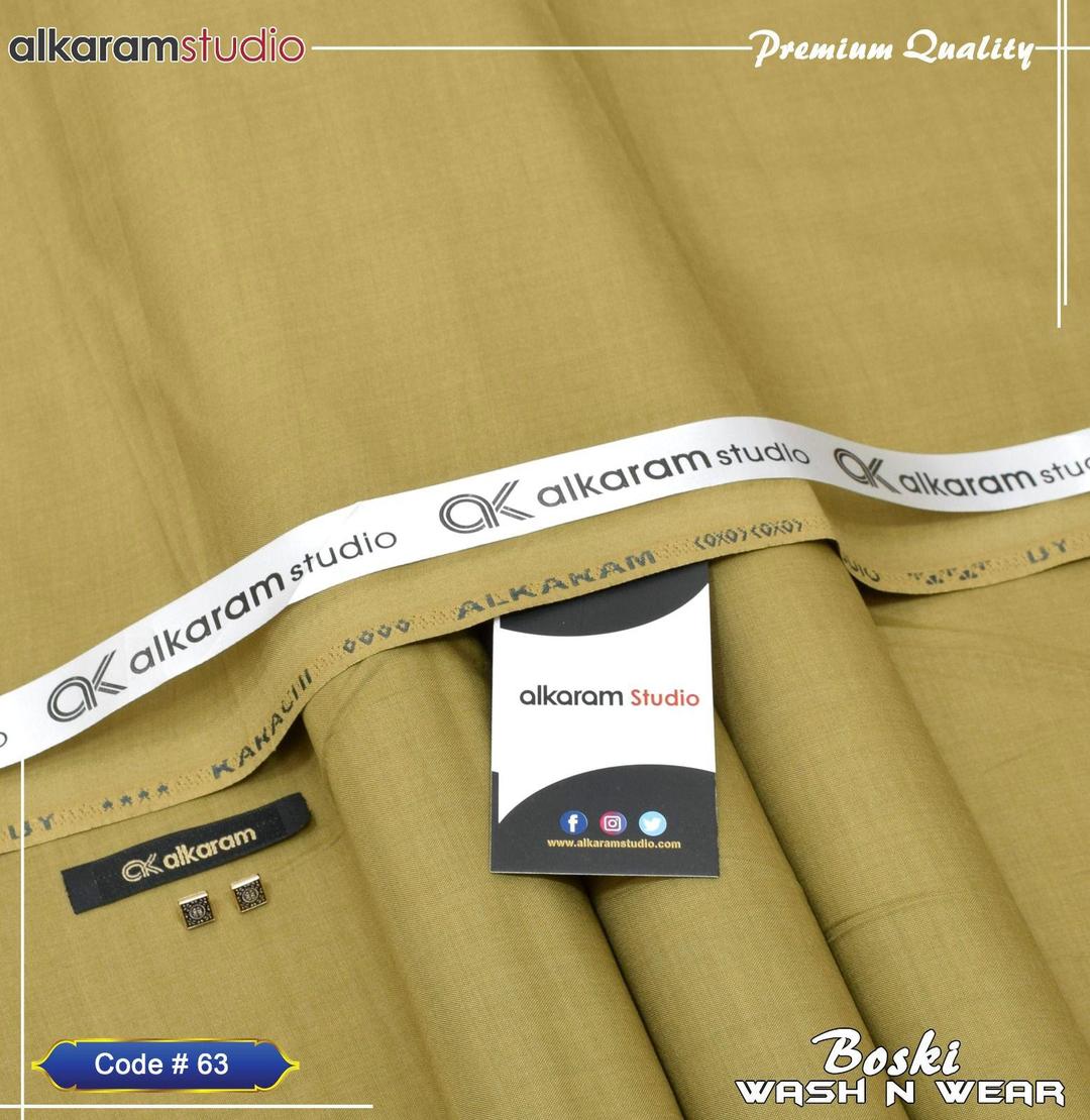 Men’s Unstitched Wash And Wear Plain Suit