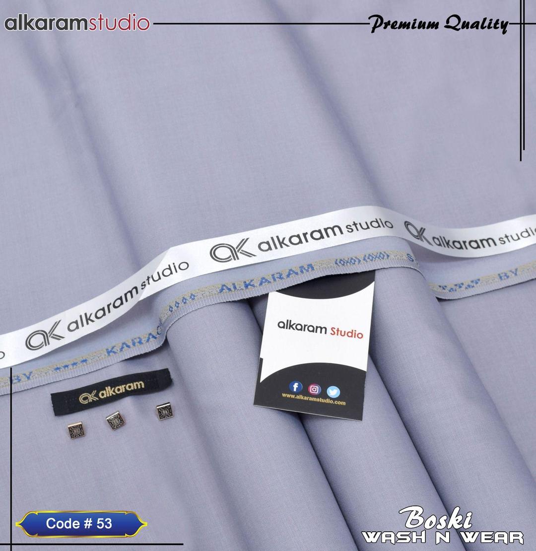 Men’s Unstitched Wash And Wear Plain Suit