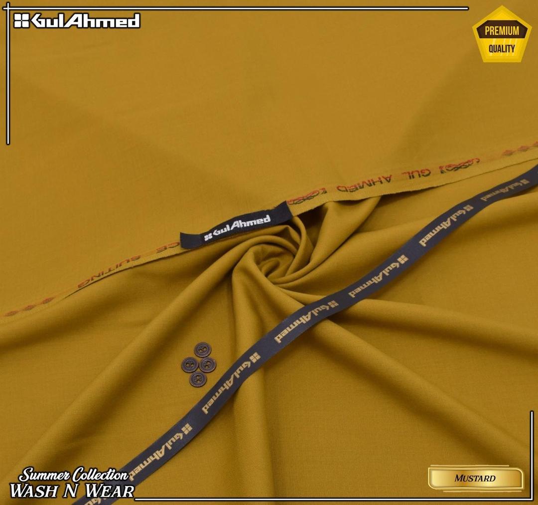 Men’s Unstitched Wash And Wear Plain Suit