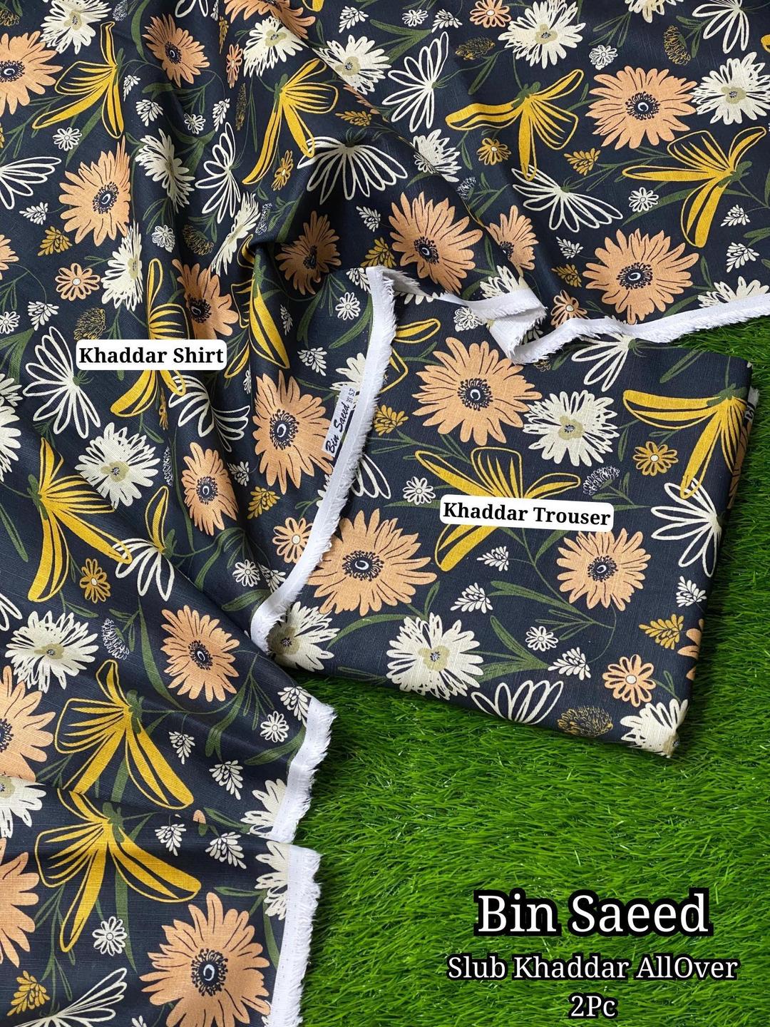 2 Pcs Women's Unstitched Printed Suit