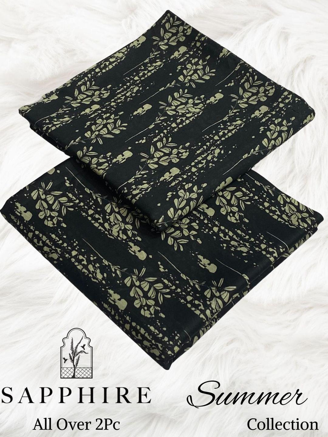 2 Pcs Women's Unstitched Printed Suit