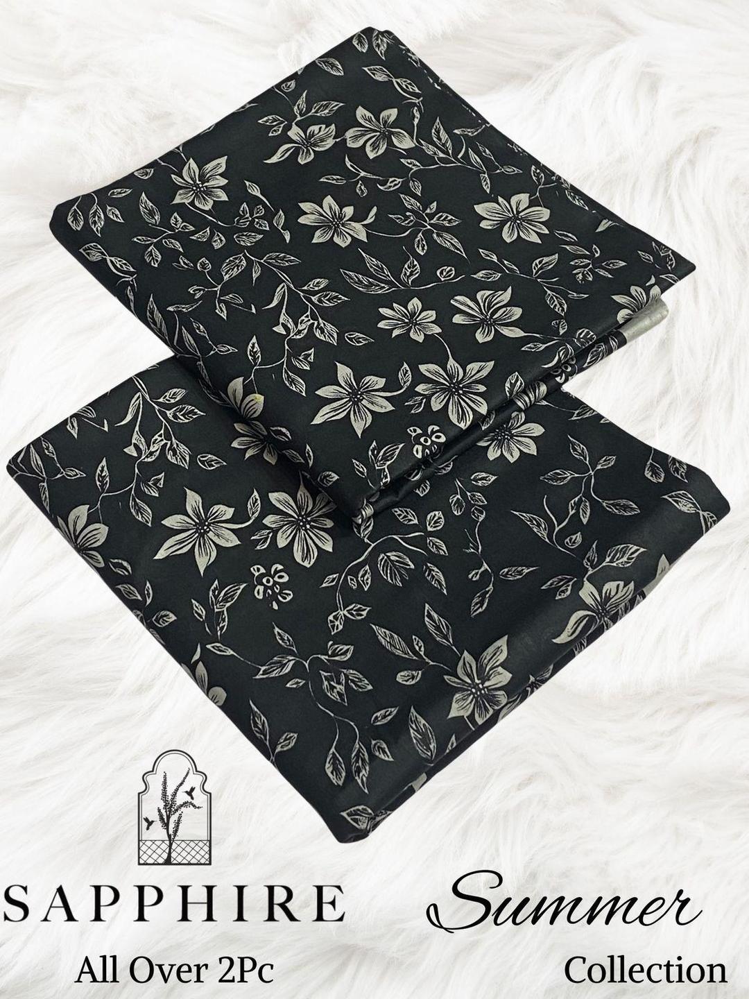 2 Pcs Women's Unstitched Printed Suit