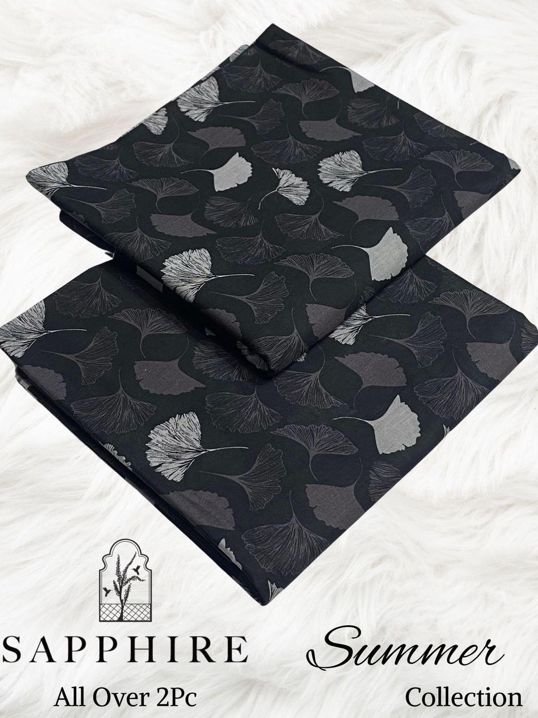 2 Pcs Women's Unstitched Printed Suit