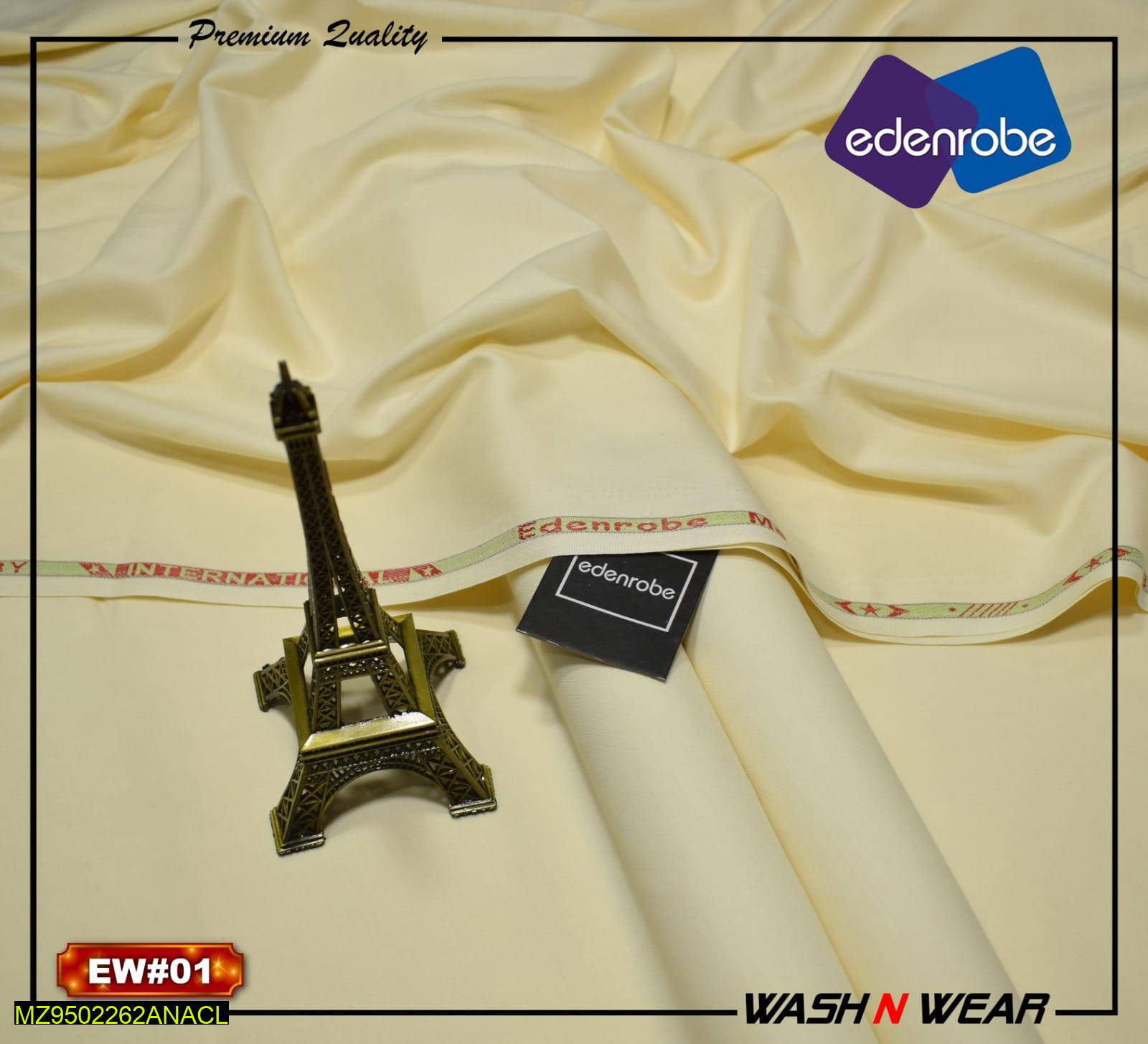 Men's Unstitched Wash And Wear Plain Suit