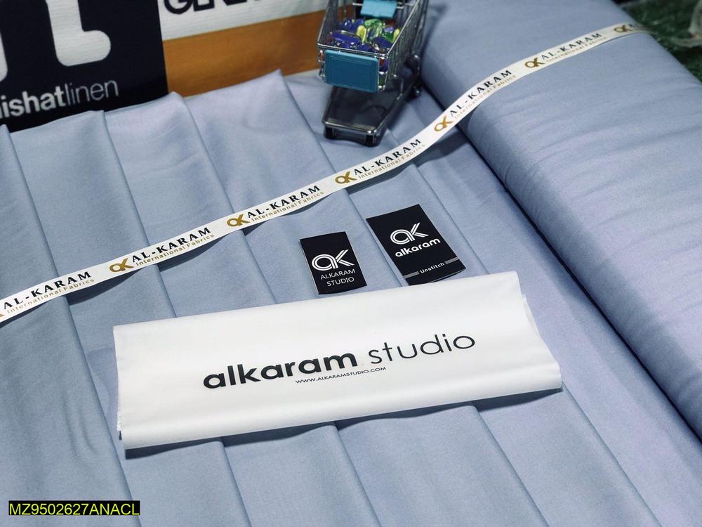 Men's Unstitched Wash And Wear Plain Suit