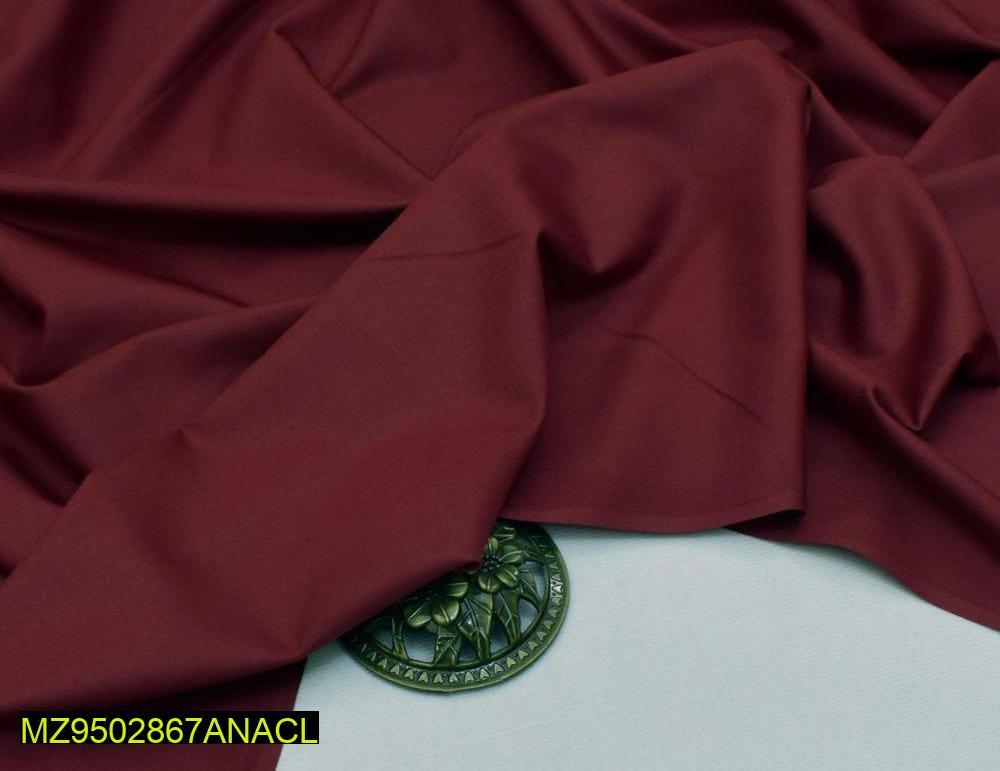 Men's Unstitched Wash And Wear Plain Suit