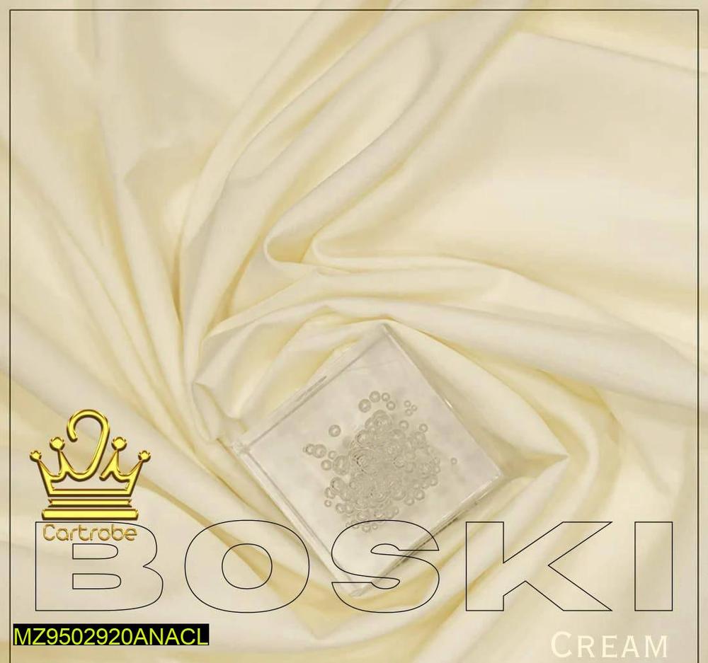 Men's Unstitched Boski Wash And Wear Plain Suit