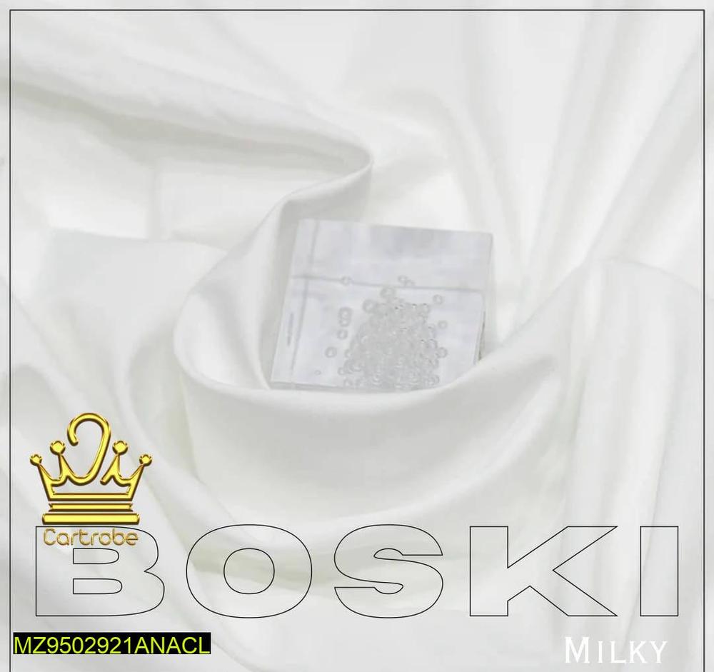 Men's Unstitched Boski Wash And Wear Plain Suit