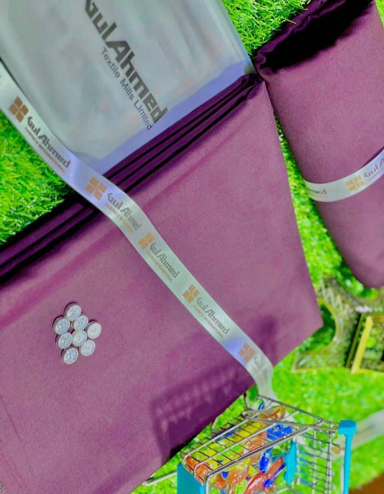 Men's Unstitched Wash And Wear Plain Suit