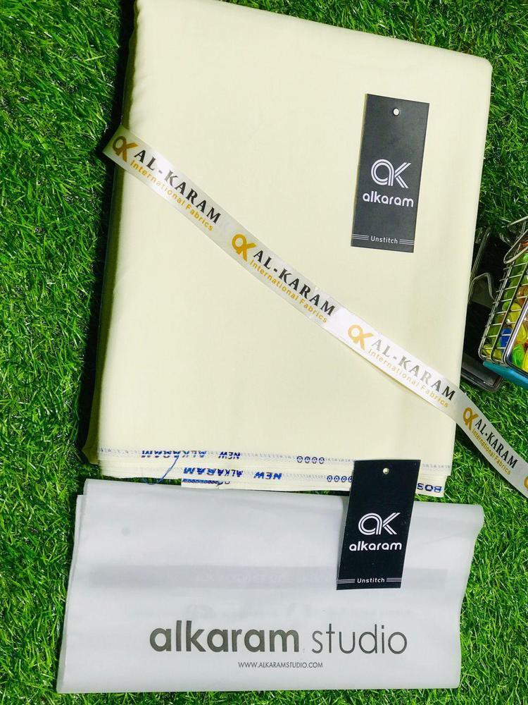 Men’s Unstitched Wash And Wear Plain Suit