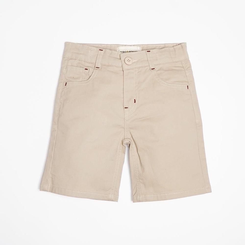 Zero & Beyond-Khaki Twill Shorts