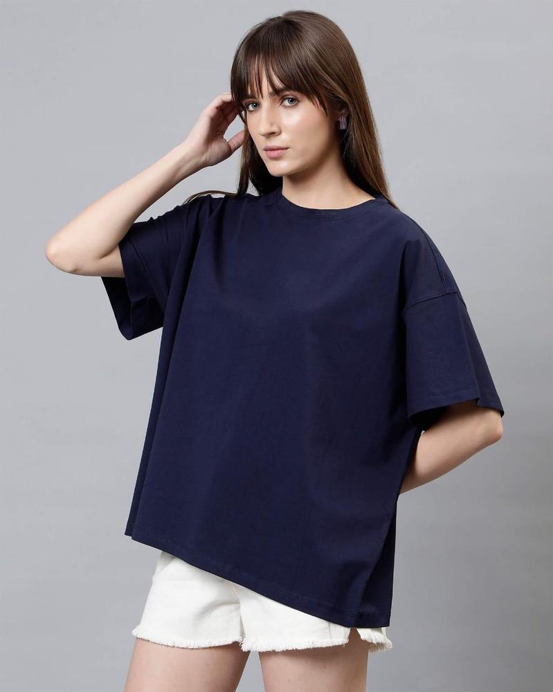 1 Pc Women's Stitched Jersey Plain T-Shirt