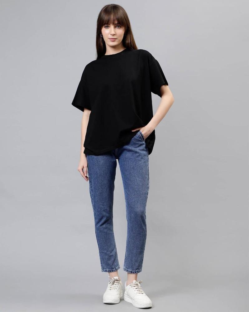 1 Pc Women's Stitched Jersey Plain T-Shirt