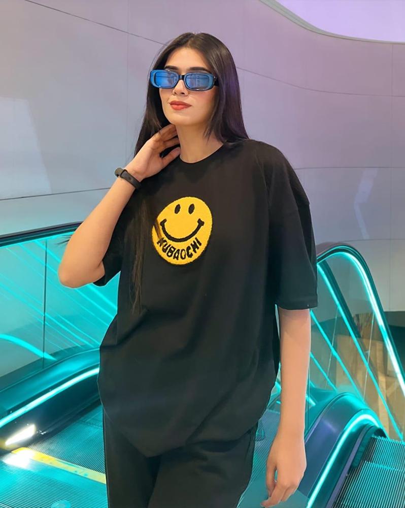 1 Pc Women's Stitched Jersey Printed T-Shirt