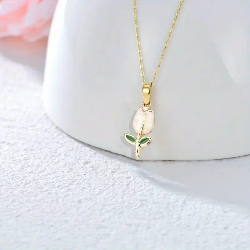 Sunflower Design Gold Plated Necklace