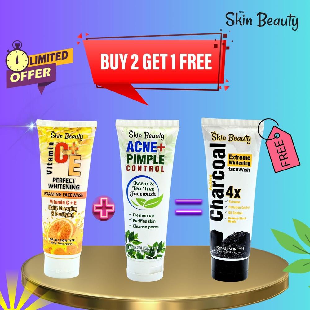 Buy 2 Face Wash Get 1 Face Wash Free