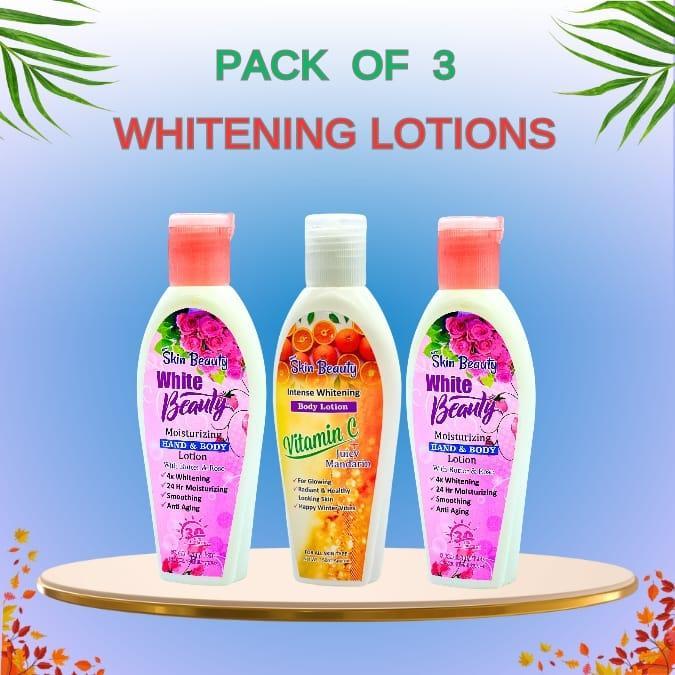 Whitening And Brightening Body Lotion, Pack Of 3