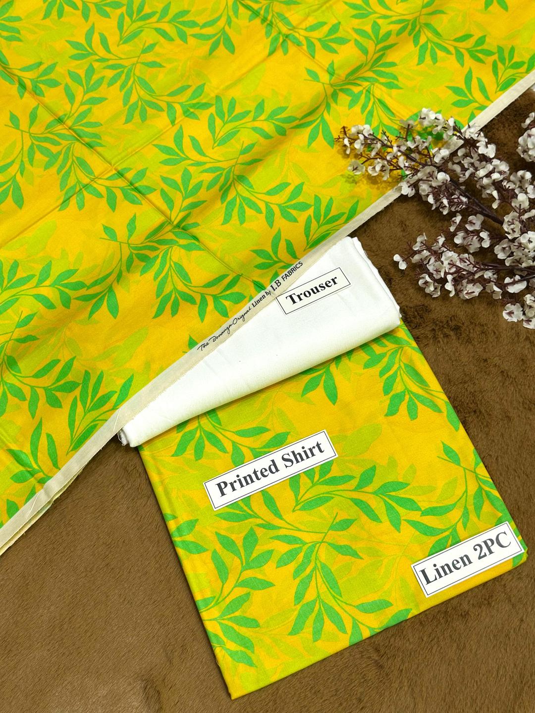 2 Pcs Women's Unstitched Printed Suit