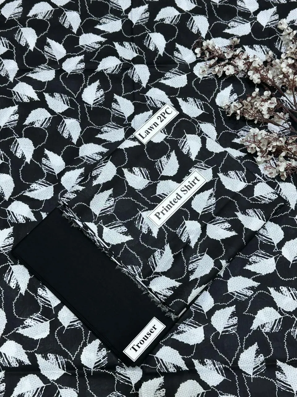 2 Pcs Women's Unstitched Digital Print Suit