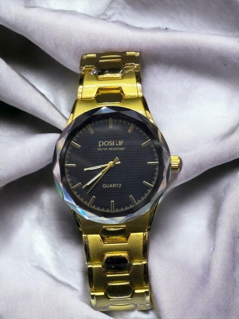 Men's Water Resistant Quartz Watch with Chain Strap - 1 Pc