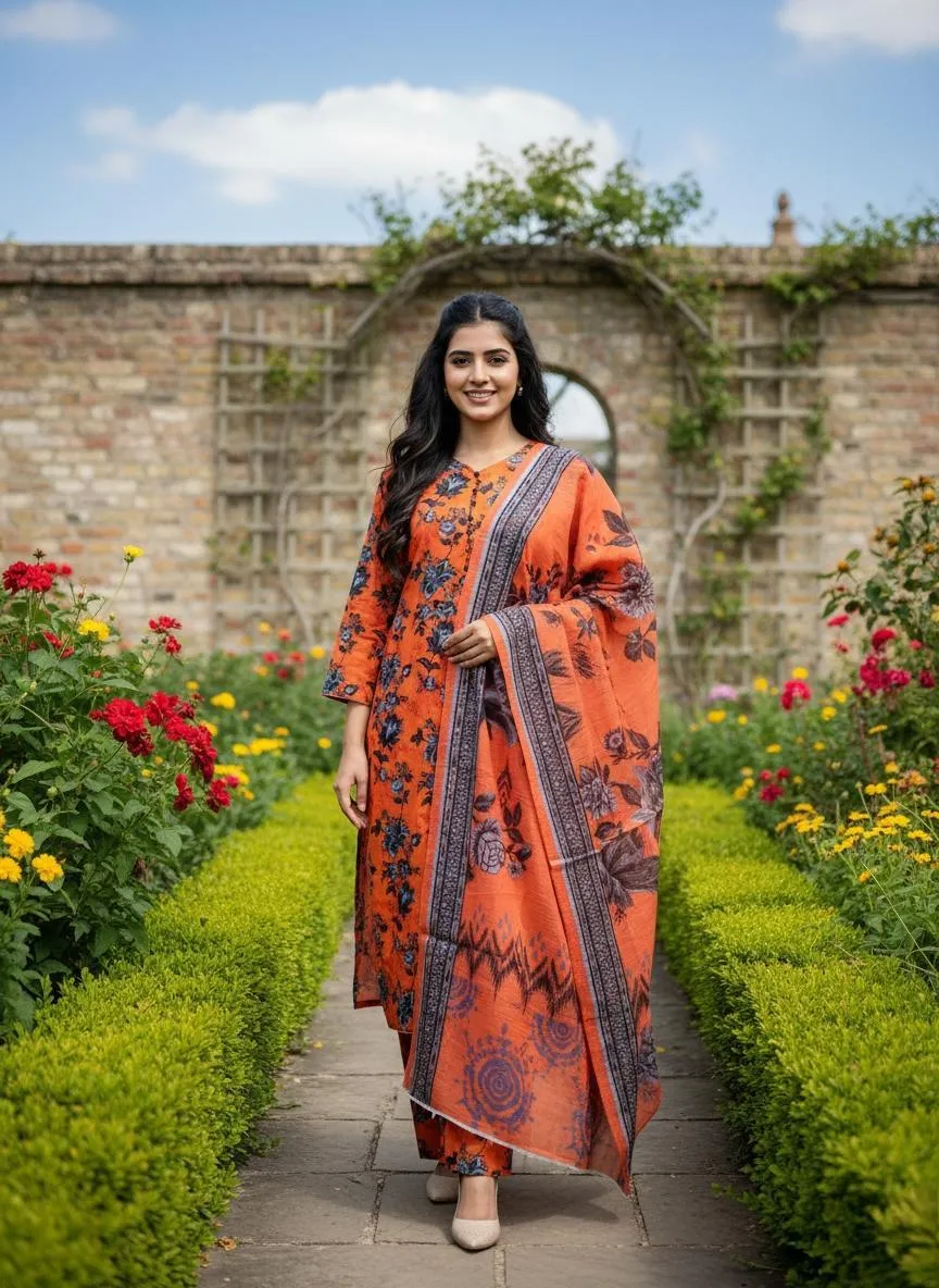 Winter Collection 3 Pcs Stitched Micro Polo Cotton Women Dress Marina Wool Specially