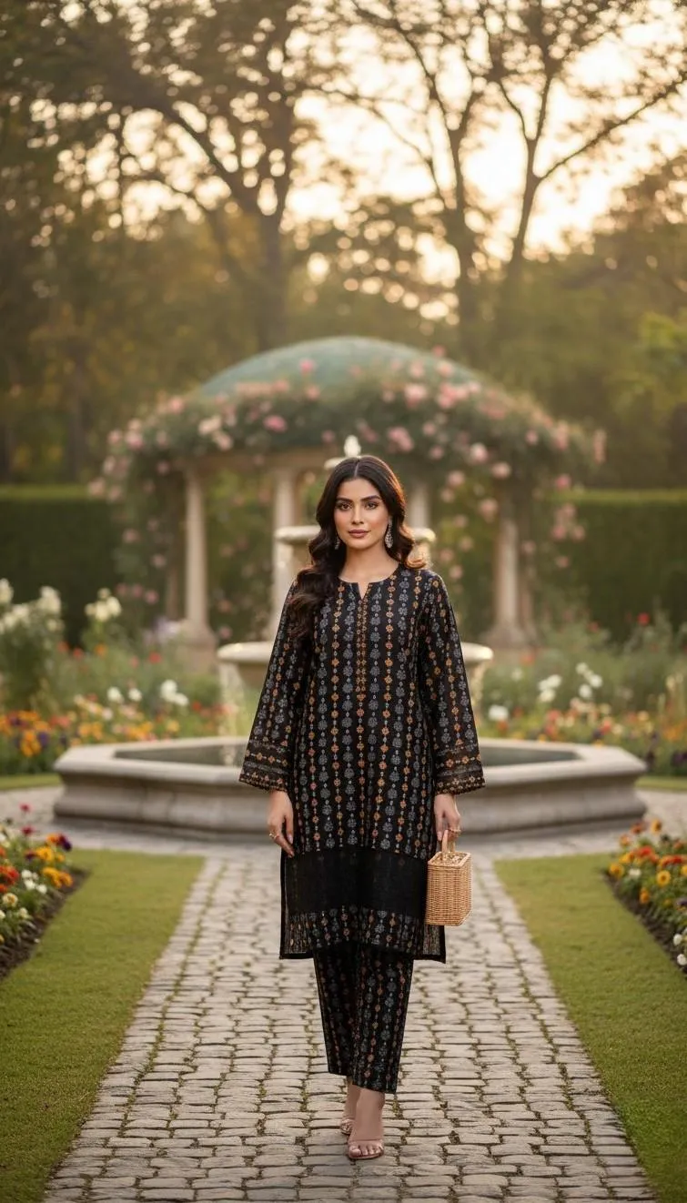 Winter Collection 2 Pcs Stitched Micro Polo Cotton Women Dress Marina Wool Specially