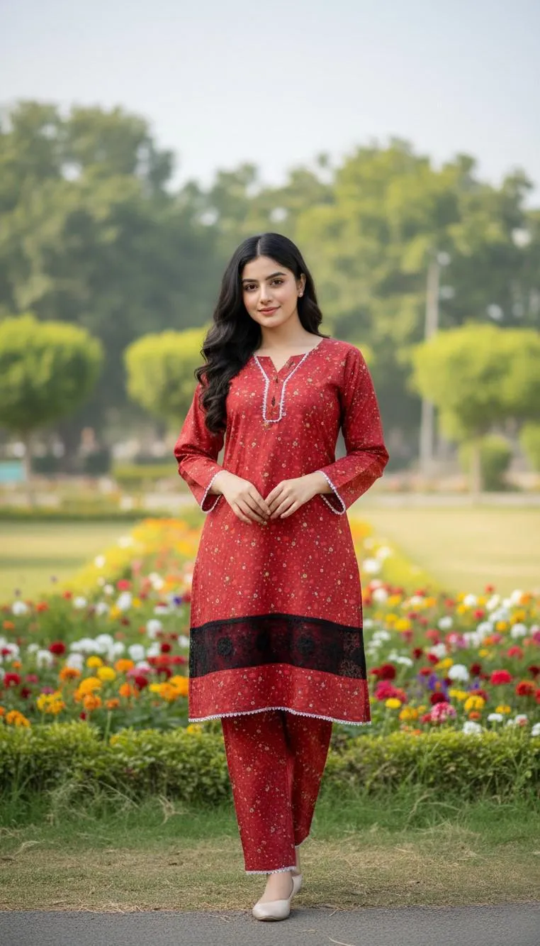 Winter Collection 2 Pcs Stitched Micro Polo Cotton Women Dress Marina Wool Specially