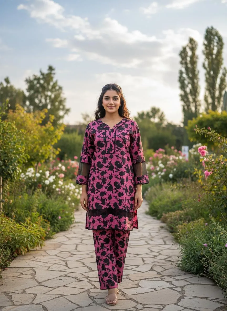 Winter Collection 2 Pcs Stitched Tissue Design Micro Polo Cotton Women Dress Marina Wool Specially