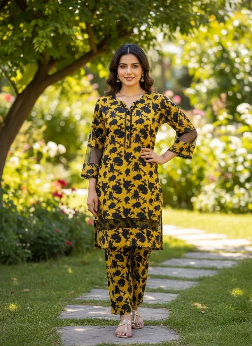 Winter Collection 2 Pcs Stitched Tissue Design Micro Polo Cotton Women Dress Marina Wool Specially