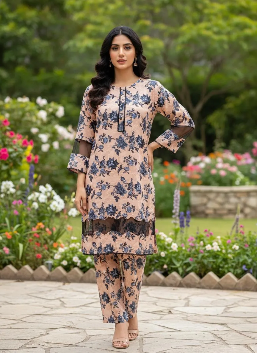 Winter Collection 2 Pcs Stitched Tissue Design Micro Polo Cotton Women Dress Marina Wool Specially