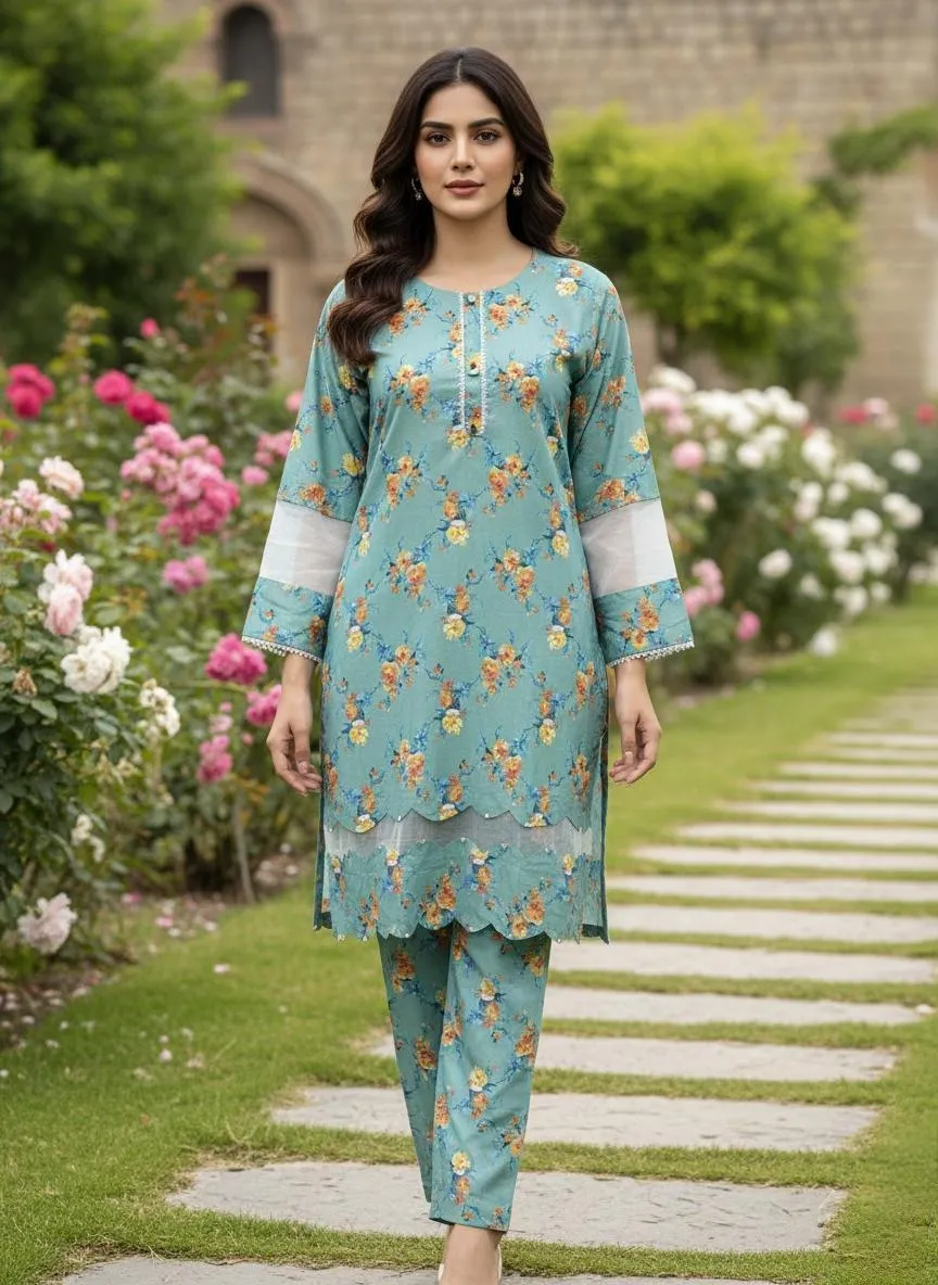 Winter Collection 2 Pcs Stitched Tissue Design Micro Polo Cotton Women Dress Marina Wool Specially