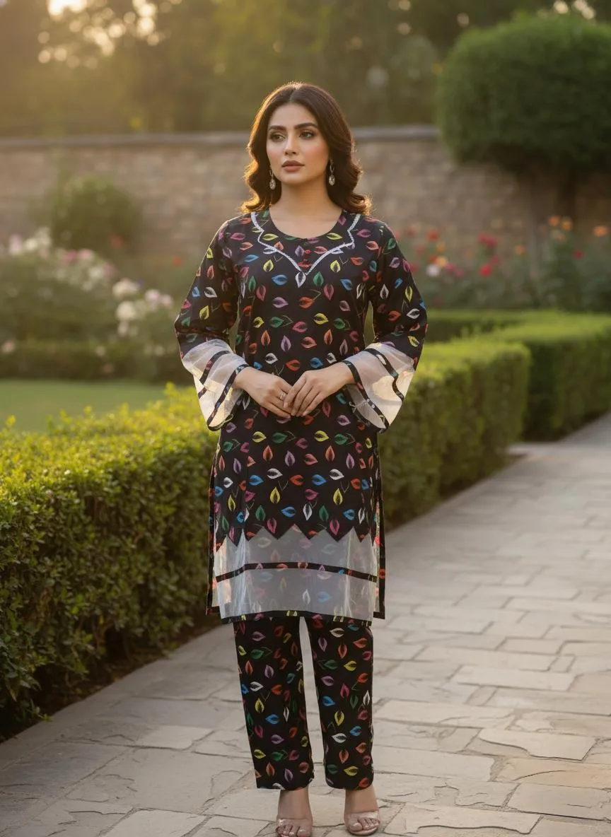 Winter Collection 2 Pcs Stitched Tissue Design Micro Polo Cotton Women Dress Marina Wool Specially