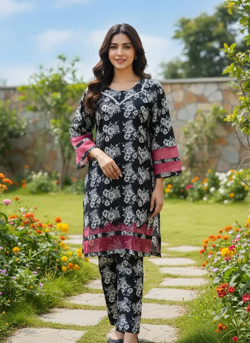 Winter Collection 2 Pcs Stitched Tissue Design Micro Polo Cotton Women Dress Marina Wool Specially