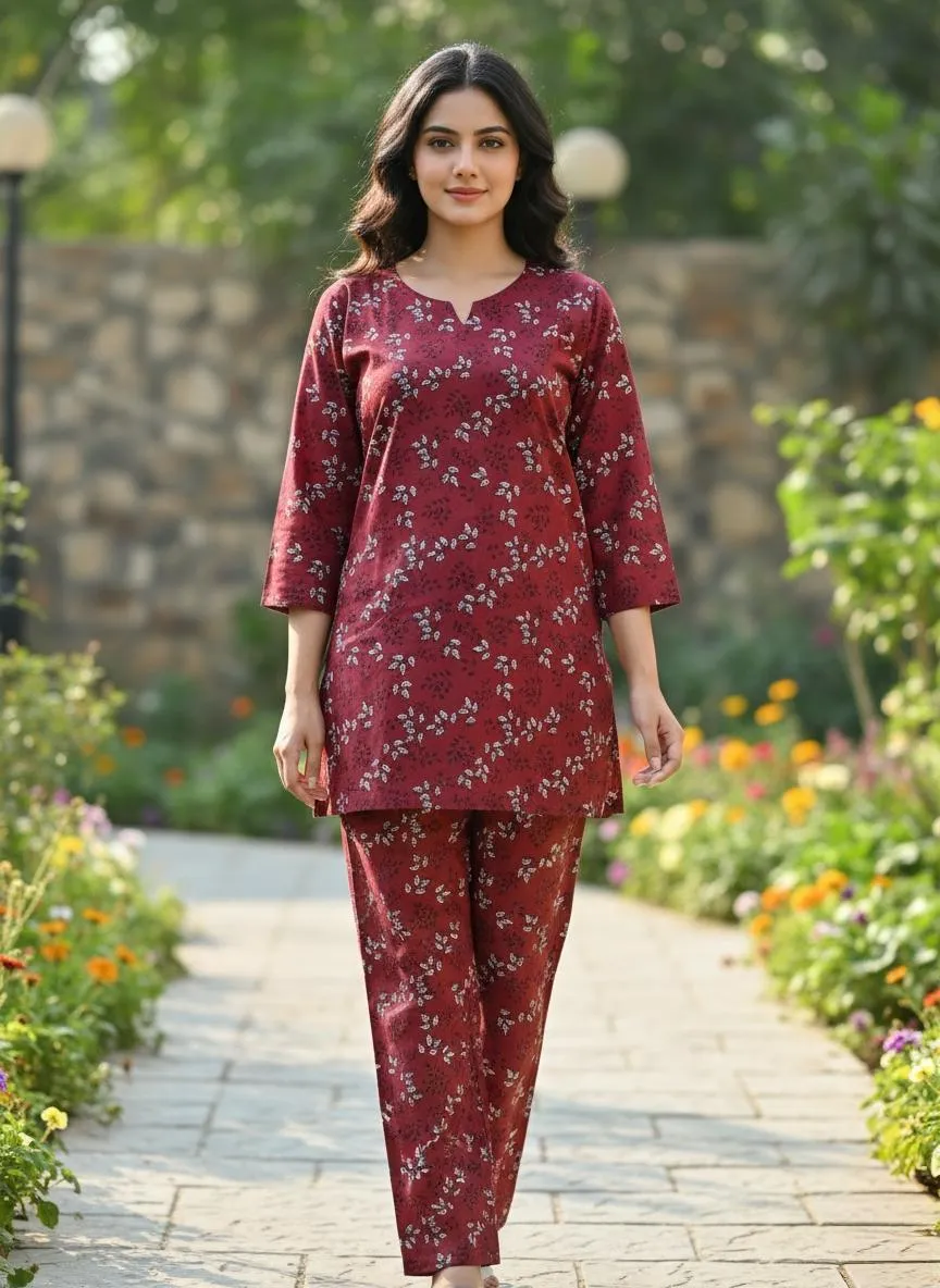 Stylish Collection 2 Pcs Women's Stitched Lawn Dress New Print Modren Desing