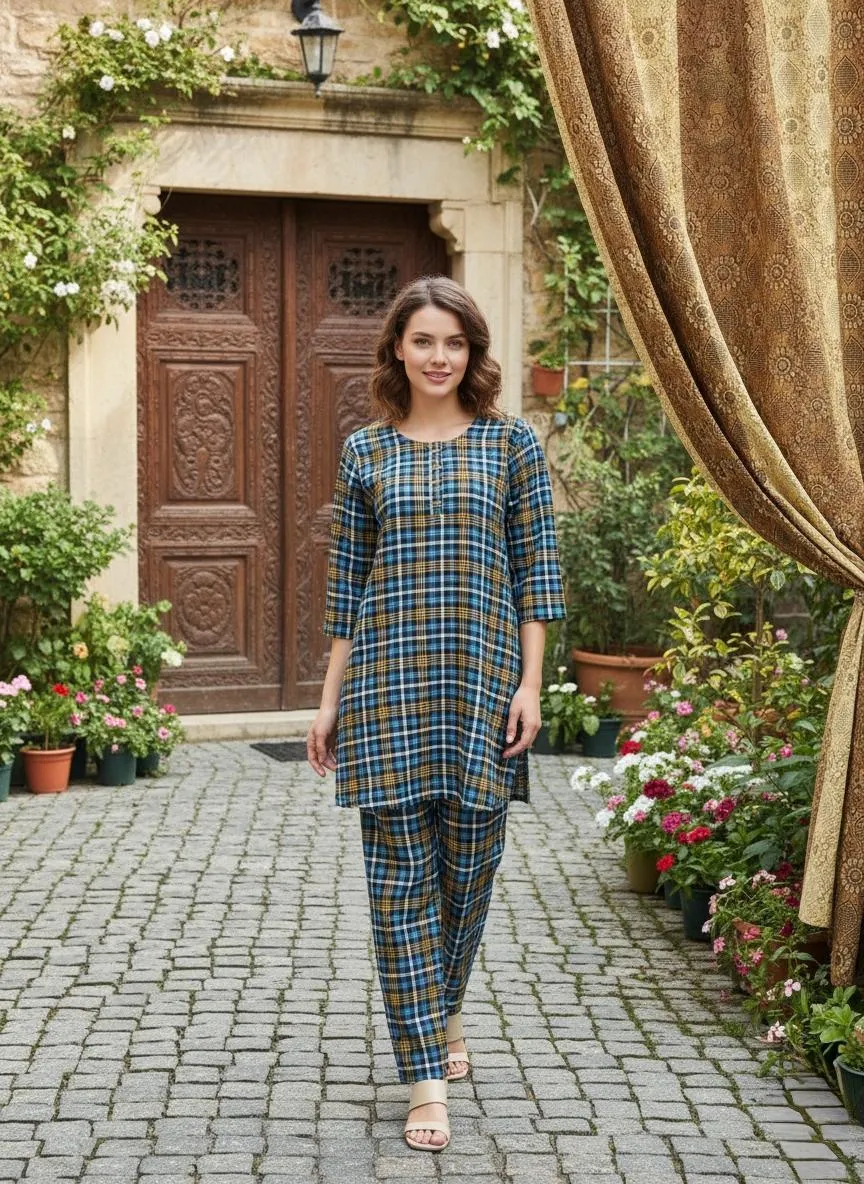 Winter Collection 2 Pcs Stitched Micro Polo Cotton Women Dress Marina Wool Specially