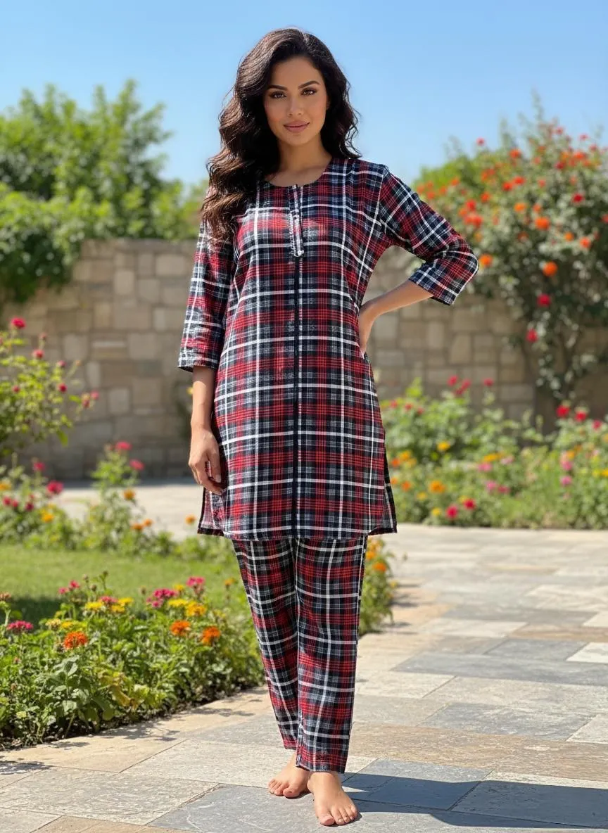 Winter Collection 2 Pcs Stitched Micro Polo Cotton Women Dress Marina Wool Specially