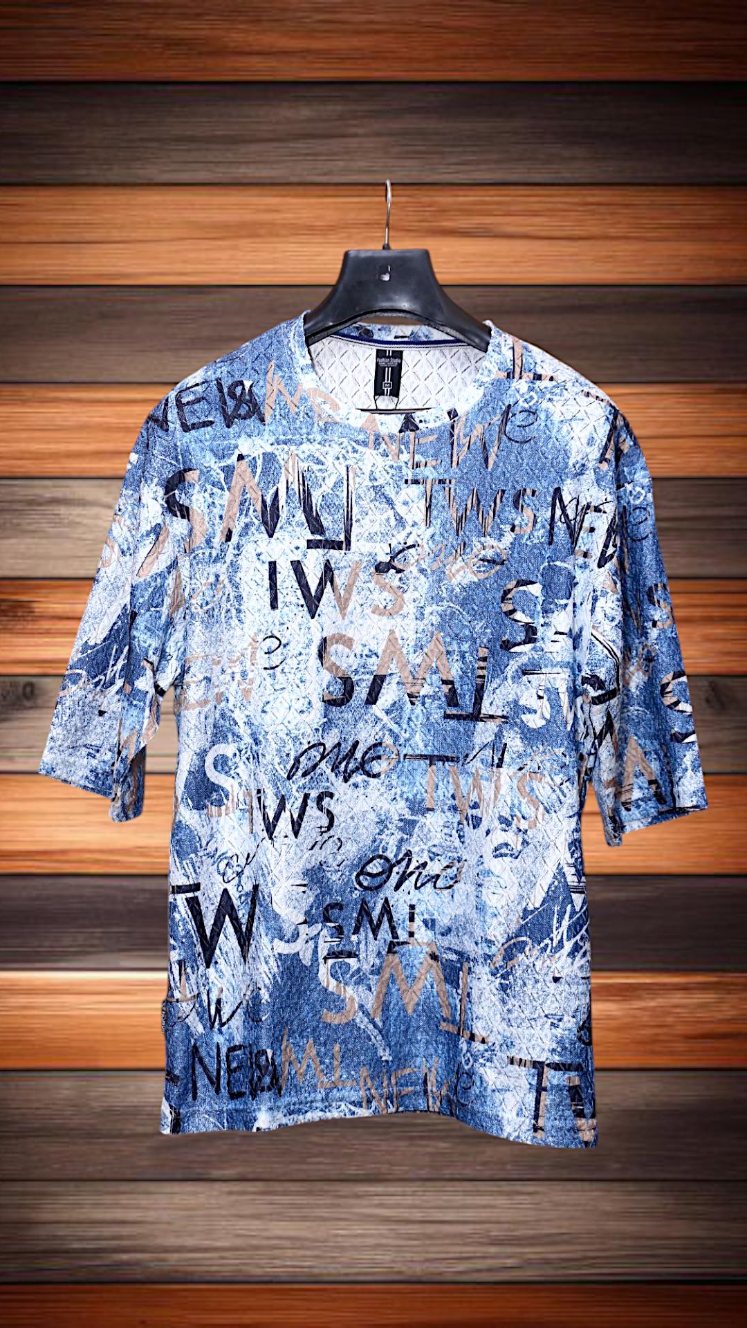 1 Pc Men's Cotton Printed T-Shirt