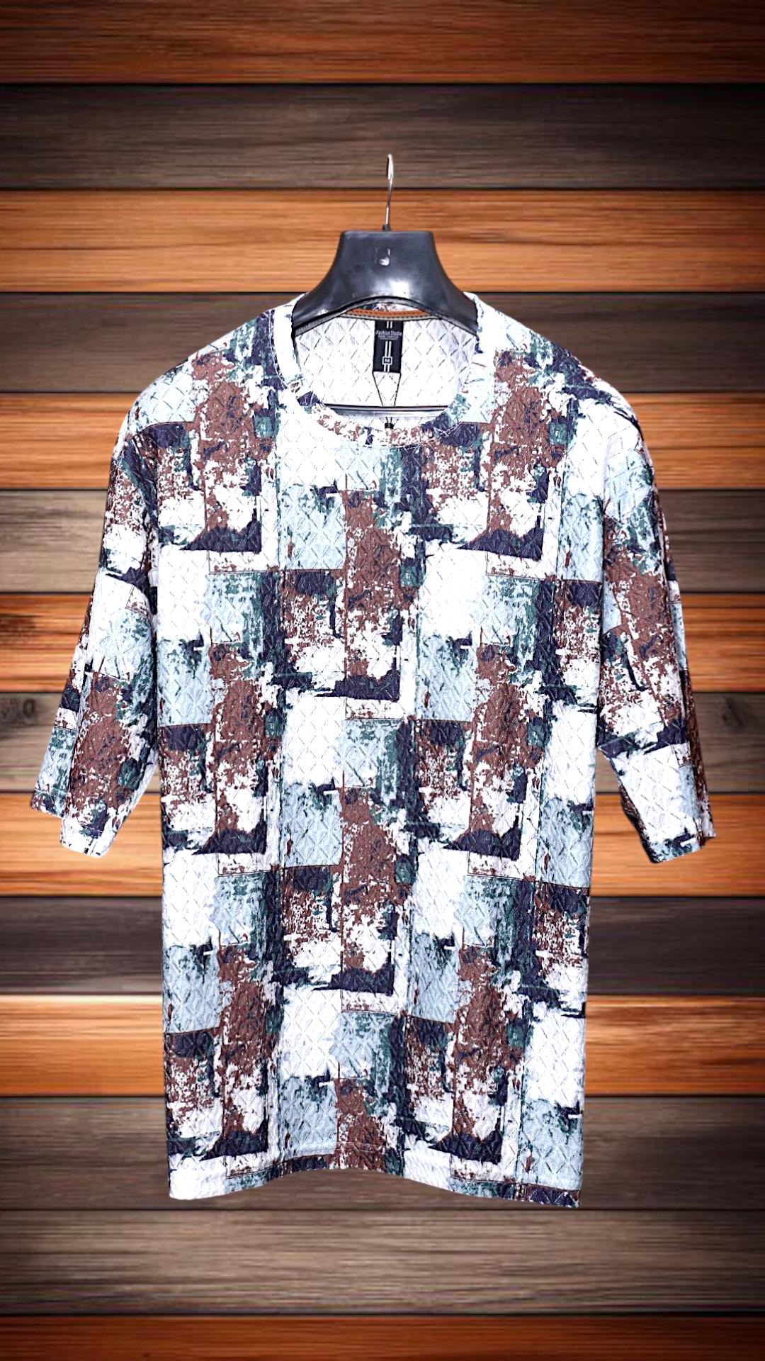 1 Pc Men's Cotton Printed T-Shirt