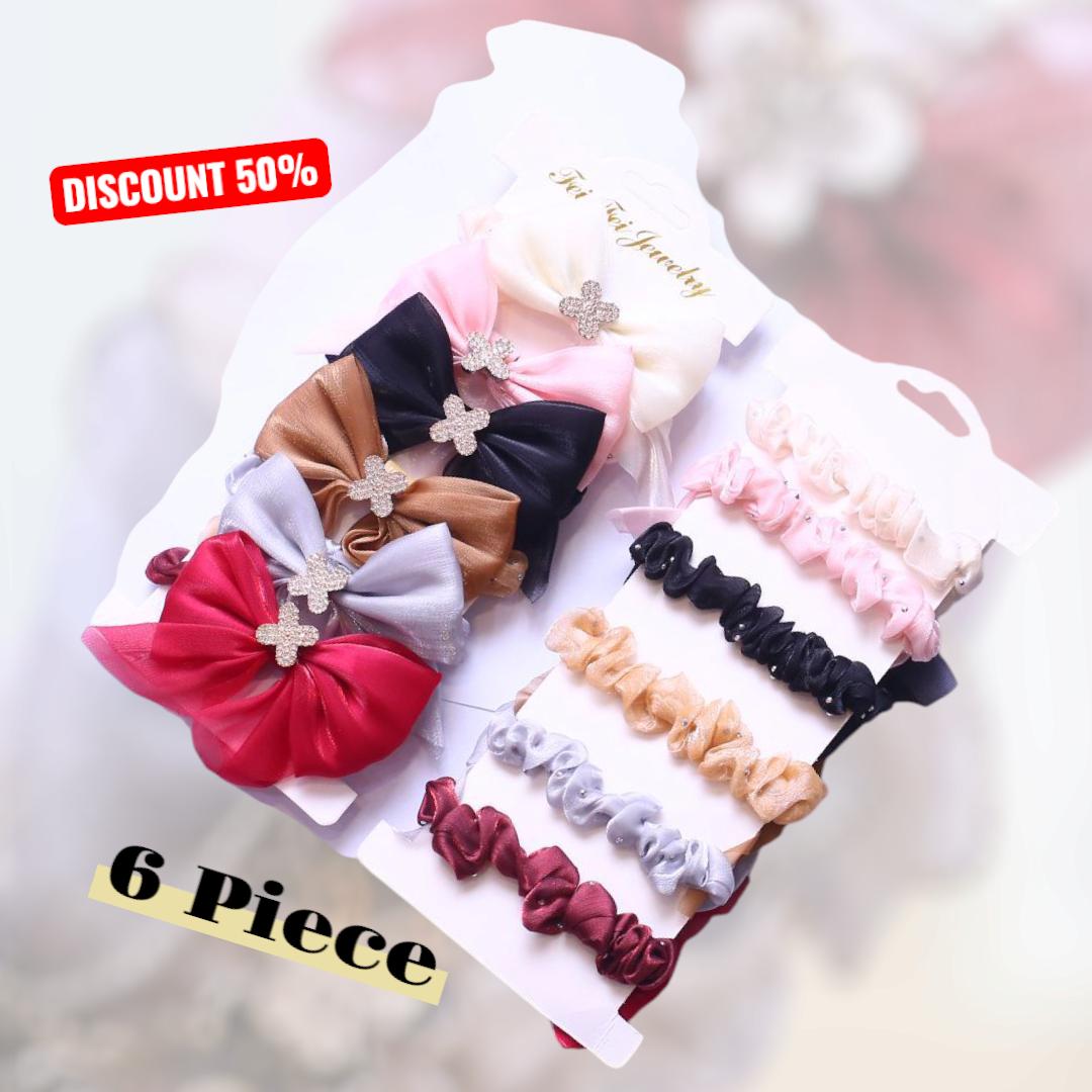 Multicolor Full Length Ponies Set - 1 Pack of Colorful Hair Accessories