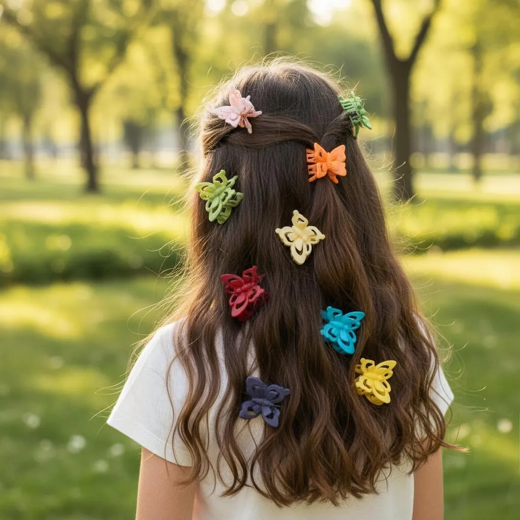 Pack Of 12 Diamond Hair Catcher Fancy Stylish For Girl