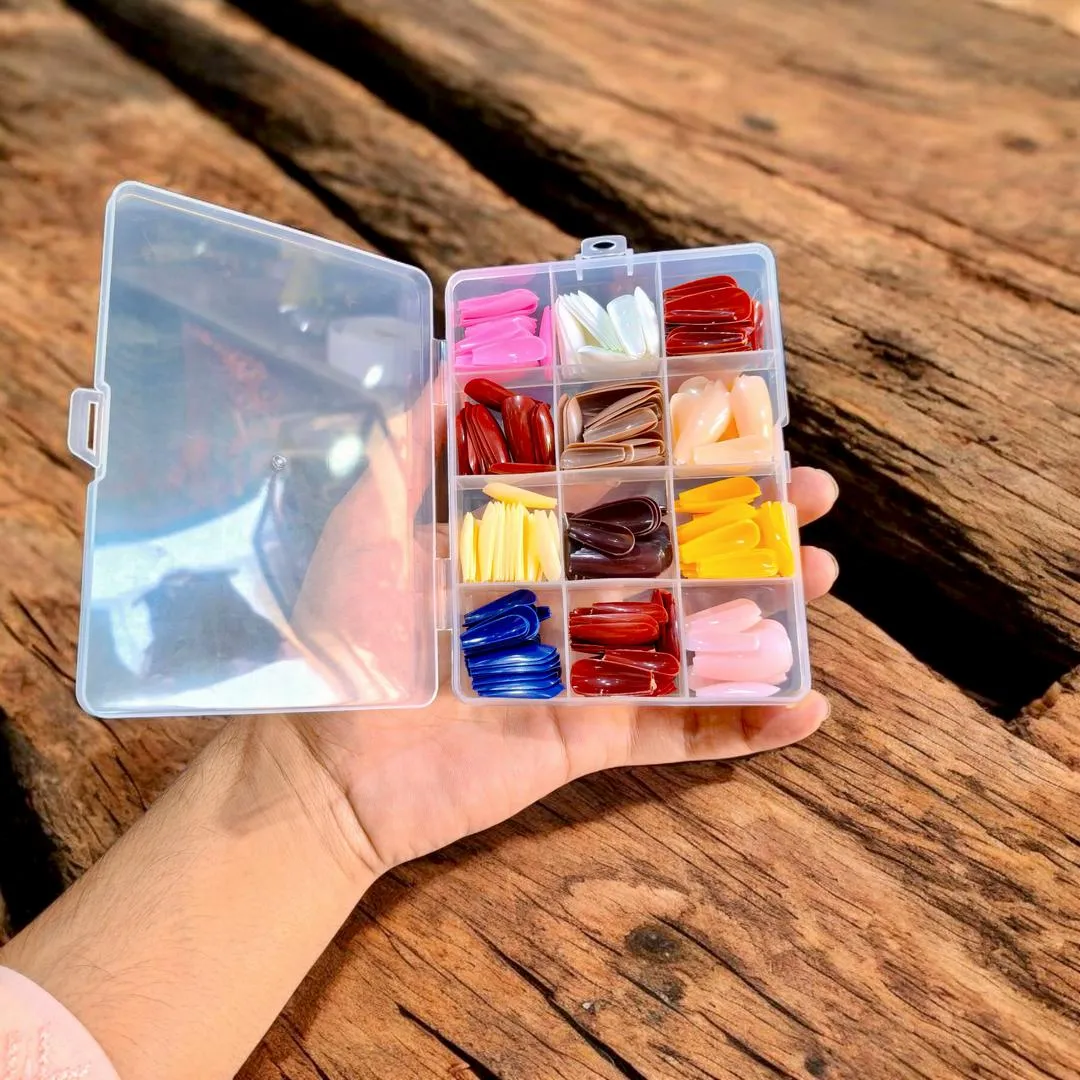 300 Pcs Multicolor Fake Nails for Endless Creativity