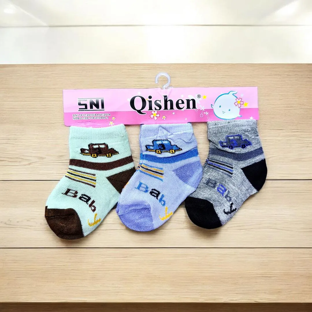 3 Pair Casual Printed Kids Boys Girls Socks 