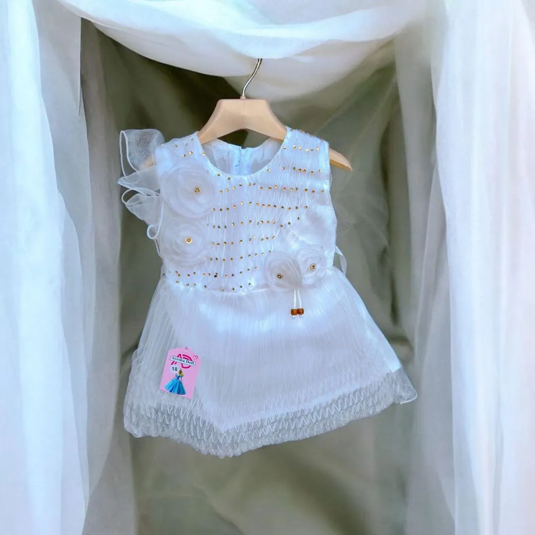 Stylish Collection New Baby Girl Fancy Frock Wedding Party Wear