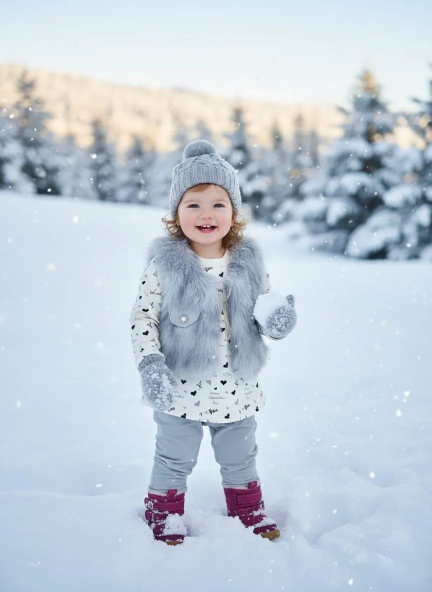 New Doll Chaina Stuff Winter 3 Pcs New Trend Girl's Dress