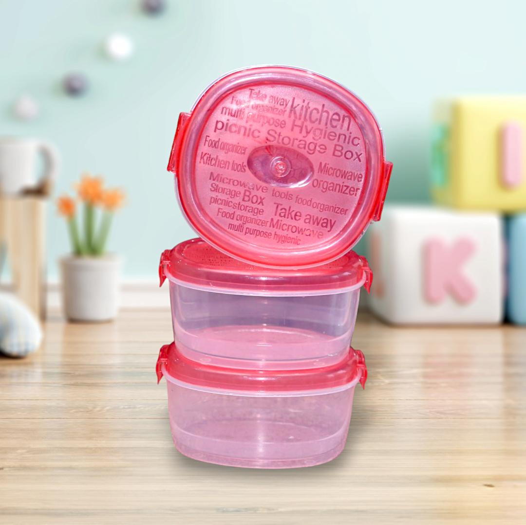 3 Pcs Red Bowl Set - Versatile and Stylish Kitchen Essential