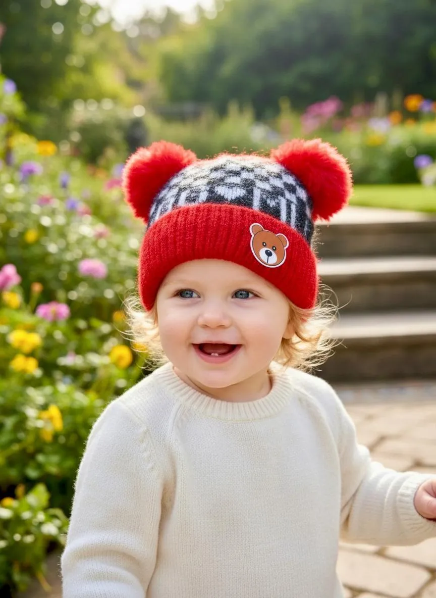 Stylish Wool Cap - 1 Pc for Boys, Girls, and Kids