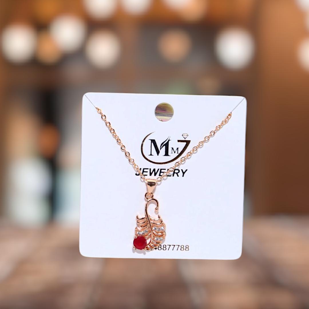 Funky Gold Plated Crystal Pendant