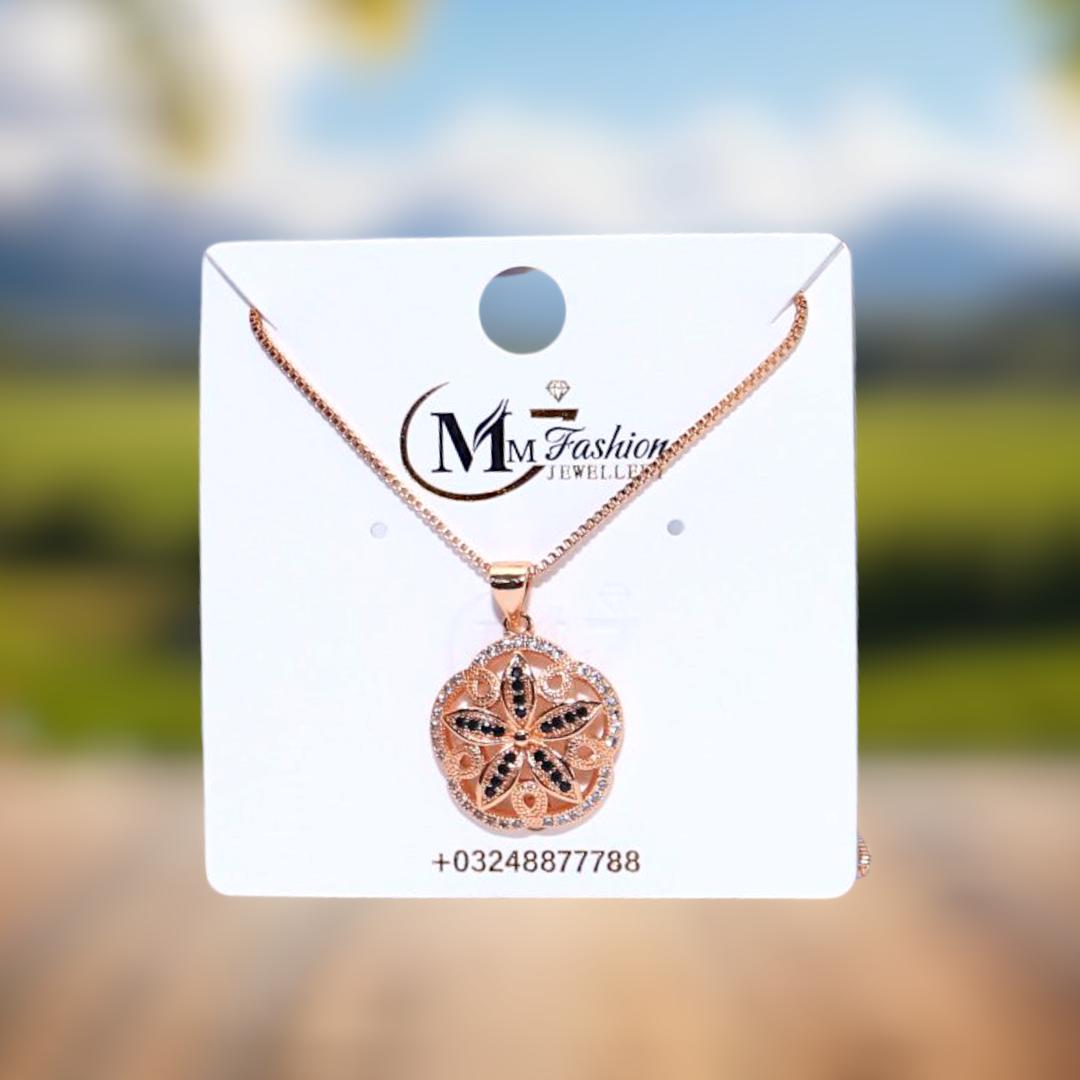 Funky Gold Plated Crystal Pendant