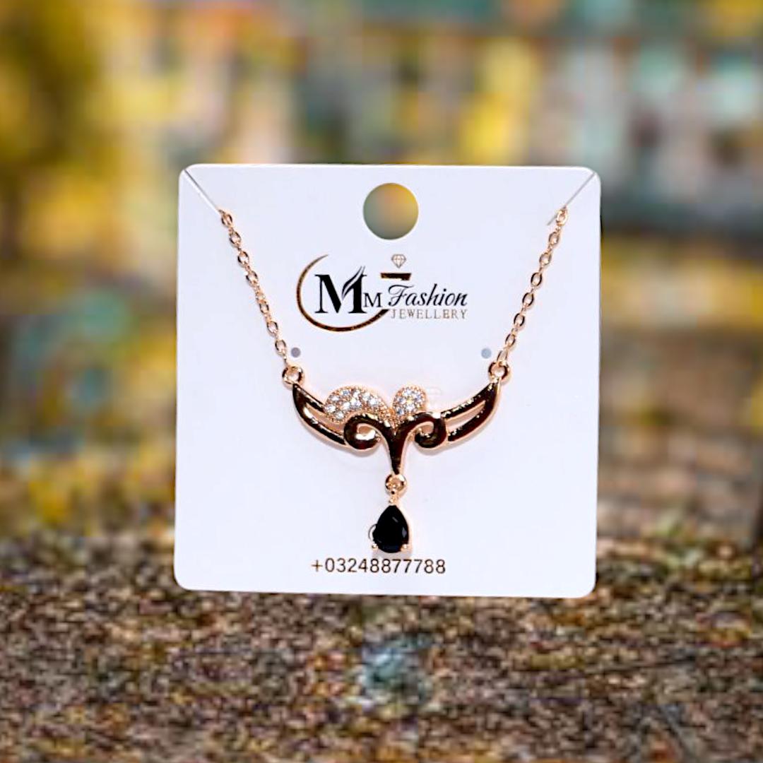 Funky Gold Plated Crystal Pendant