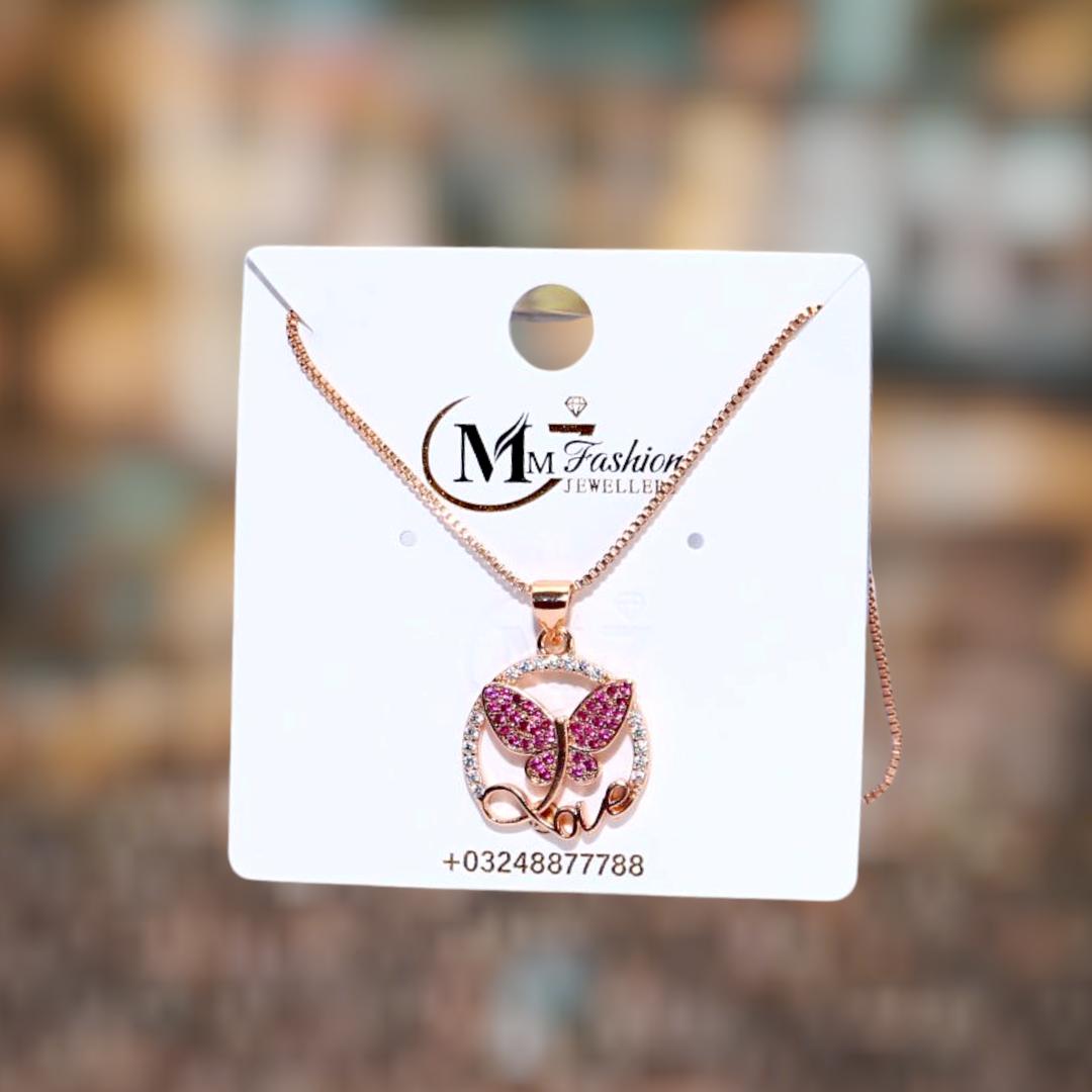 Funky Gold Plated Crystal Pendant